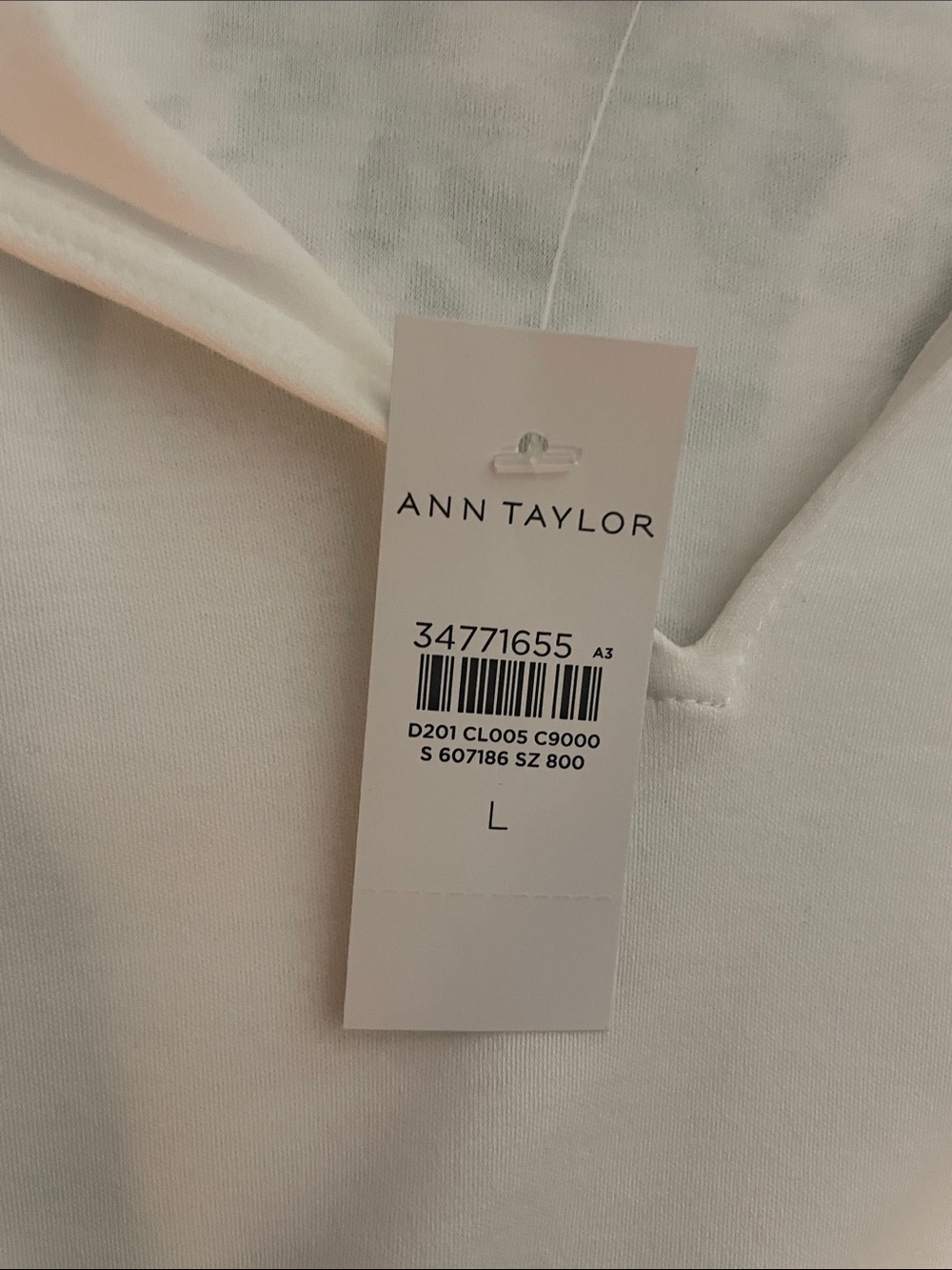 Ann Taylor White Tie-Neck Sleeveless Blouse - Picture 2 of 6